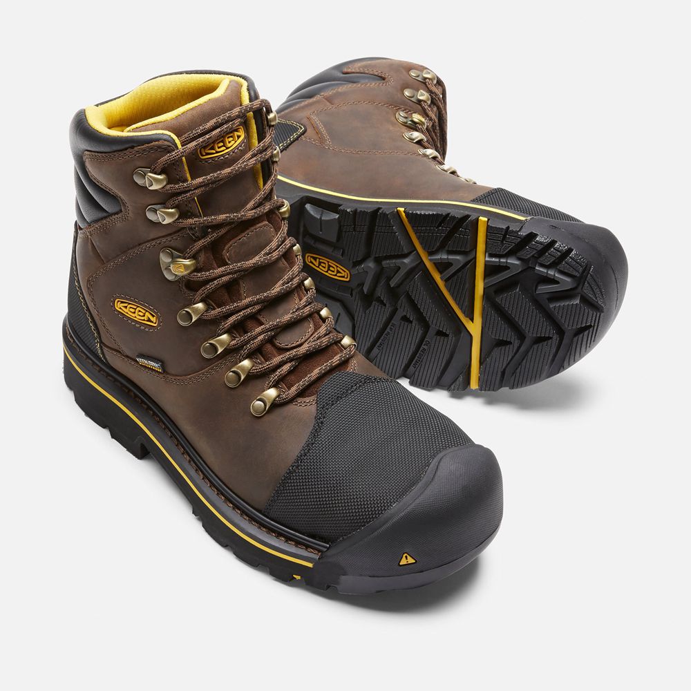 Keen Laarzen Heren Bruin/Zwart - Milwaukee Waterproof (Steel Toe) - 12743-GASO